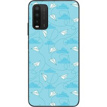 Le Balvo Redmi 9t Uyumlu Kağıttan Uçak Baskılı Silikon Kılıf