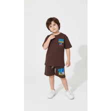 Miniko Kids Erkek Çocuk Sonic Modelli Pamuk Şortlu Takım