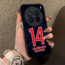 HONTINGA Vivo X200 Pro ile Uyumlu Kılıfı Silikon Kenar Sert Arka Düşüme Önleyici Basitlik Anti Düşme Kamera Korumali Dünya Kupası 14 Numara Abdülkerim Bardakçı Desen Telefon Kılıfı K1-1217