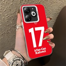 HONTINGA Tecno Spark Go 2024 ile Uyumlu Kılıfı Silikon Kenar Sert Arka Düşüme Önleyici Basitlik Anti Düşme Kamera Korumali Dünya Kupası 17 Numara Irfan Can Kahveci Desen Telefon Kılıfı K1-1220