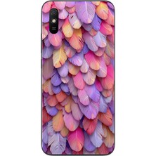 Le Balvo Redmi 9A Uyumlu Tüylü Kalpler Baskılı Silikon Kılıf