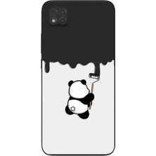 Le Balvo Redmi 9c Uyumlu Boyacı Panda Baskılı Silikon Kılıf