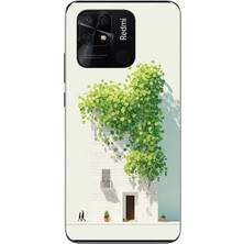 Le Balvo Redmi 10C Uyumlu Sarmaşıklı Ev Baskılı Silikon Kılıf