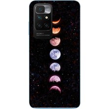 Le Balvo Redmi 10 2022 Uyumlu Tüm Gezegenler Baskılı Silikon Kılıf
