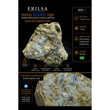 Erilsa Sertifikalı Doğal Kyanit Taşı Kütle – Ham Kristal Mineral Koleksiyon Taşı No6