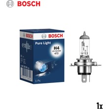 Bosch Halojen Far Ampul H4 Pure Light 12V 60/55W (1 Adet)