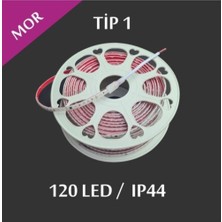 Erbay 220V Şerit LED 120 Ledli Mor