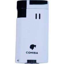 Cohiba Çift Torch Pürmüz Beyaz Puro Çakmağı - TR8933