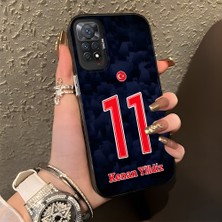 HONTINGA Xiaomi Redmi Note 12 Pro 4g ile Uyumlu Kılıfı Silikon Kenar Sert Arka Düşüme Önleyici Basitlik Anti Düşme Kamera Korumali Dünya Kupası 11 Numara Kenan Yıldız Desen Telefon Kılıfı K1-1214