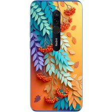 Le Balvo Redmi 8 Uyumlu Pastoral Çicekler Baskılı Silikon Kılıf