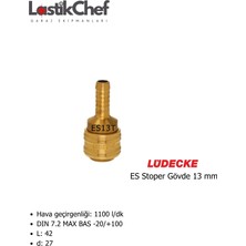 Lüdecke ES13T Es Stoper Gövde 13 mm