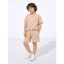 Miniko Kids Erkek Çocuk London Modelli Pamuk Şortlu Takım