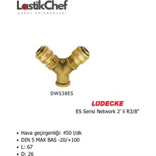 Lüdecke DWS38ES Es Serisi Network 2' Li  R3/8"