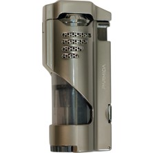 Parmida 3 Torch Pürmüz Delicili Gunmetal Metal Puro Çakmağı - TR9485