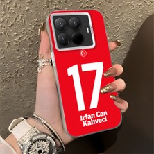 HONTINGA Xiaomi 15T Pro ile Uyumlu Kılıfı Silikon Kenar Sert Arka Düşüme Önleyici Basitlik Anti Düşme Kamera Korumali Dünya Kupası 17 Numara Irfan Can Kahveci Desen Telefon Kılıfı K1-1220