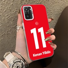 HONTINGA Xiaomi Redmi Note 10 4g ile Uyumlu Kılıfı Silikon Kenar Sert Arka Düşüme Önleyici Basitlik Anti Düşme Kamera Korumali Dünya Kupası 11 Numara Kenan Yıldız Desen Telefon Kılıfı K1-1214