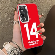 HONTINGA Vivo Y19S ile Uyumlu Kılıfı Silikon Kenar Sert Arka Düşüme Önleyici Basitlik Anti Düşme Kamera Korumali Dünya Kupası 14 Numara Abdülkerim Bardakçı Desen Telefon Kılıfı K1-1217