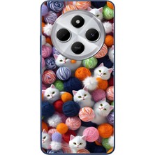 Le Balvo Redmi 14C Uyumlu Renkli Kediler Baskılı Silikon Kılıf