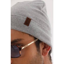 Aygan Store Erkek Katlamalı Gri Bere