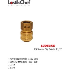 Lüdecke ES12I Es Stoper Dişi Gövde R1/2"