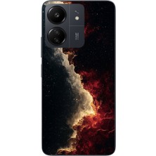 Le Balvo Redmi 13C Uyumlu Uzay Boşluğu Baskılı Silikon Kılıf