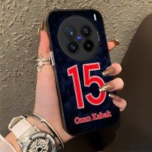 HONTINGA Vivo X200 Pro ile Uyumlu Kılıfı Silikon Kenar Sert Arka Düşüme Önleyici Basitlik Anti Düşme Kamera Korumali Dünya Kupası 15 Numara Ozan Kabak Desen Telefon Kılıfı K1-1218
