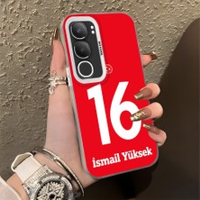 HONTINGA Vivo Y19S ile Uyumlu Kılıfı Silikon Kenar Sert Arka Düşüme Önleyici Basitlik Anti Düşme Kamera Korumali Dünya Kupası 16 Numara Ismail Yüksek Desen Telefon Kılıfı K1-1219