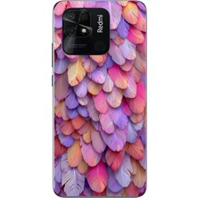 Le Balvo Redmi 10C Uyumlu Tüylü Kalpler Baskılı Silikon Kılıf