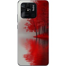 Le Balvo Redmi 10C Uyumlu Sonbahar Gölü Baskılı Silikon Kılıf