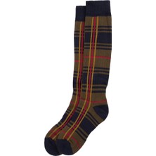 Barbour Wellington Tartan Diz Üstü Çorap TN11 Classic Tartan