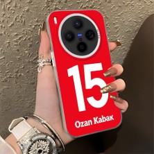 HONTINGA Vivo X300 ile Uyumlu Kılıfı Silikon Kenar Sert Arka Düşüme Önleyici Basitlik Anti Düşme Kamera Korumali Dünya Kupası 15 Numara Ozan Kabak Desen Telefon Kılıfı K1-1218