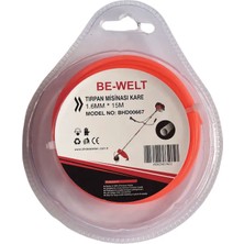 Be-Welt Tırpan Kare Misina- 1.6mm 15 Metre Mini