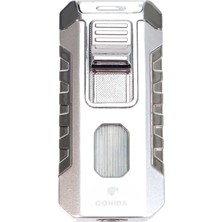 Cohiba 3 Torch Pürmüz Gümüş Metal Puro Çakmağı - TR9534