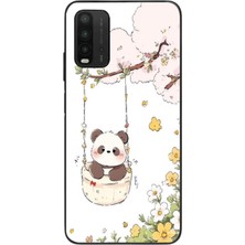Le Balvo Redmi 9t Uyumlu Sallanan Panda Baskılı Silikon Kılıf