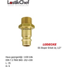 Lüdecke ES12NA Es Stoper Erkek Uç R1/2"