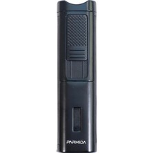 Parmida 3 Torch Pürmüz Sehpalı Gövdesi Deri Siyah Metal Puro Çakmağı - TR9490