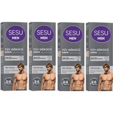 Sesu Tüy Dökücü Krem Erkek 100 ml x 4 Adet