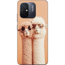 Le Balvo Redmi 12C Uyumlu Sevgili Lamalar Baskılı Silikon Kılıf