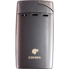 Cohiba Çift Torch Pürmüz Gunmetal Puro Çakmağı - TR9027