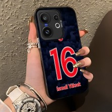 HONTINGA Vivo X200 Fe ile Uyumlu Kılıfı Silikon Kenar Sert Arka Düşüme Önleyici Basitlik Anti Düşme Kamera Korumali Dünya Kupası 16 Numara Ismail Yüksek Desen Telefon Kılıfı K1-1219