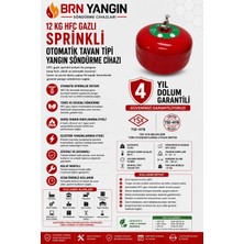 BRN 12 kg Hfc Gazlı Sprinkli Otomatik Söndürme Cihazı