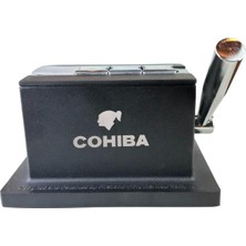 Cohiba Siyah Masa Tipi 4 Fonksiyonlu Metal Puro Makası Kesici - TR8730