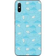 Le Balvo Redmi 9A Uyumlu Kağıttan Uçak Baskılı Silikon Kılıf