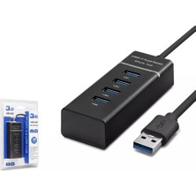  hadron hdx7017 usb3.0 hub 3-usb + usb3.0 30cm siyah