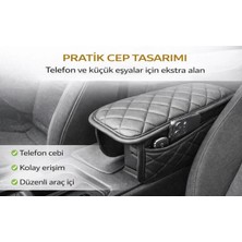 Startcar Ford Focus Comfort Kapitoneli Araç Kolçak Kol Dayama Minderi Siyah Scr