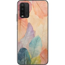 Le Balvo Redmi 9t Uyumlu Hafif Yapraklar Baskılı Silikon Kılıf