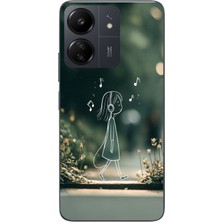 Le Balvo Redmi 13C Uyumlu Neon Kız Çocugu Baskılı Silikon Kılıf