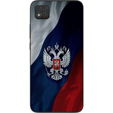 Le Balvo Redmi 9c Uyumlu Rusya Arması Baskılı Silikon Kılıf