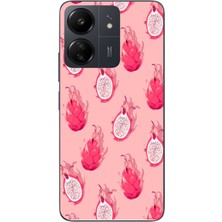 Le Balvo Redmi 13C Uyumlu Ejder Meyvesi Baskılı Silikon Kılıf