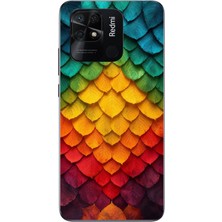 Le Balvo Redmi 10C Uyumlu Efsun Renk Demeti Baskılı Silikon Kılıf